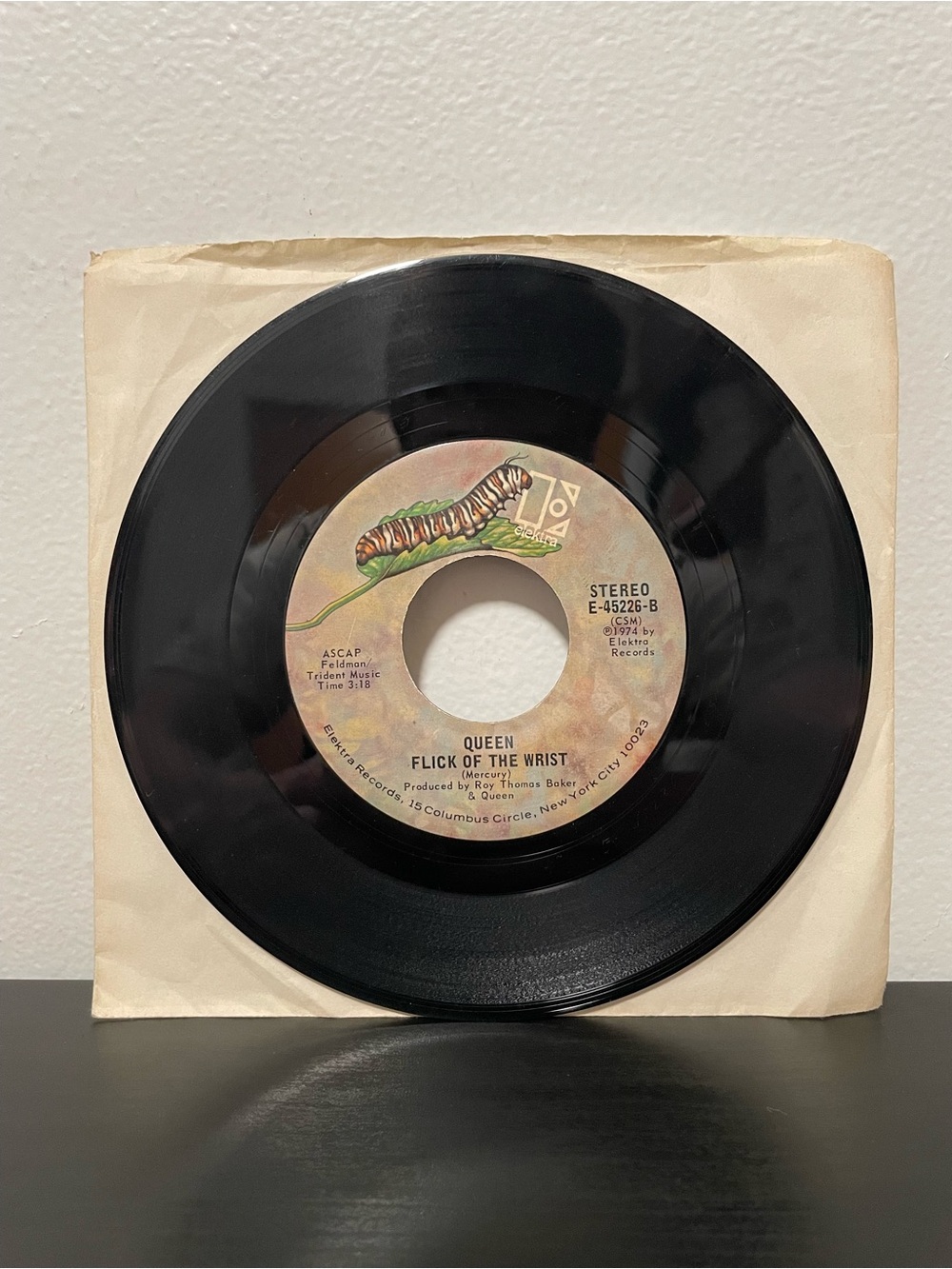 Queen Killer Queen / Flick of the Wrist 45 RPM 7” Vinyl Record Elektra 1974